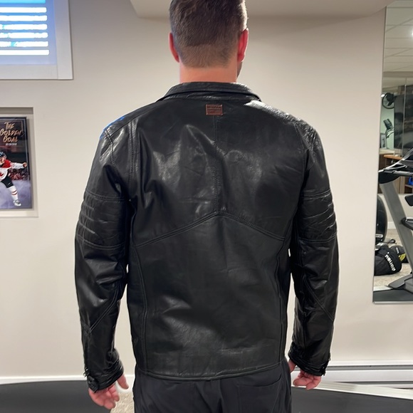 Mens G-star leather jacket - Picture 2 of 6